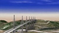 法国米洛大桥的CATIA模型