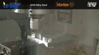 3-Vortex Machining 4340 Alloy Steel with Iscar Finishred Tools