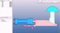 Cimatron E10 Hydraulic Cylinder Slide Motion Analysis
