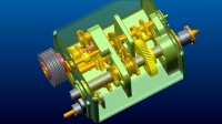 【DEETY PTC】Creo Proe动画仿真CA6140车床分解运动
