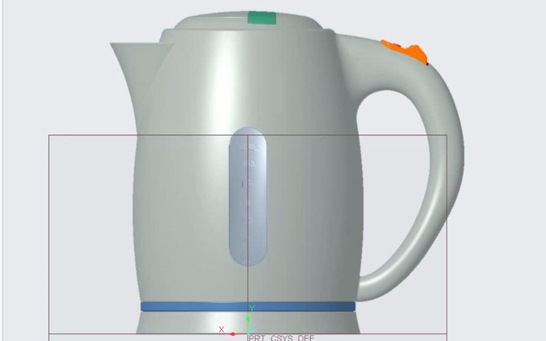 Creo水壶建模详细教程全过程