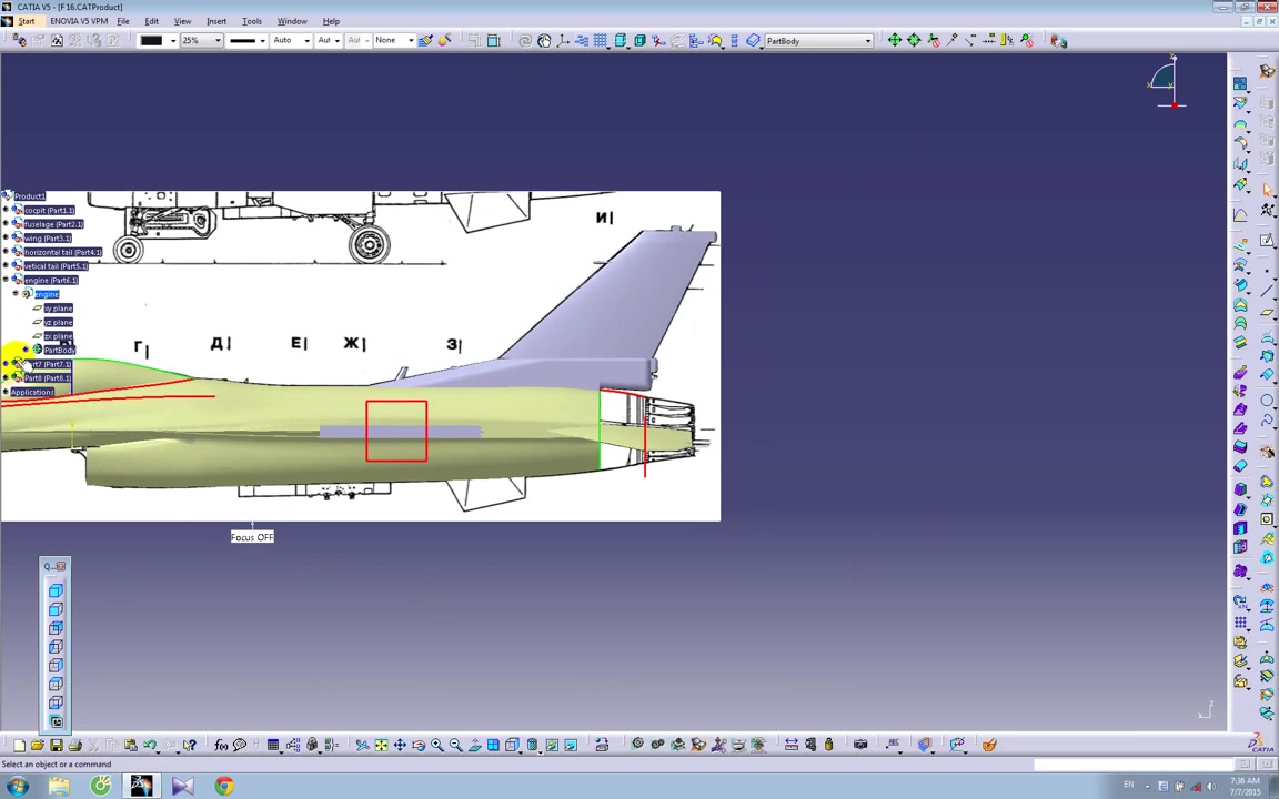 How to Design a F16 Fighter Jet in Catia V5 Tutorial