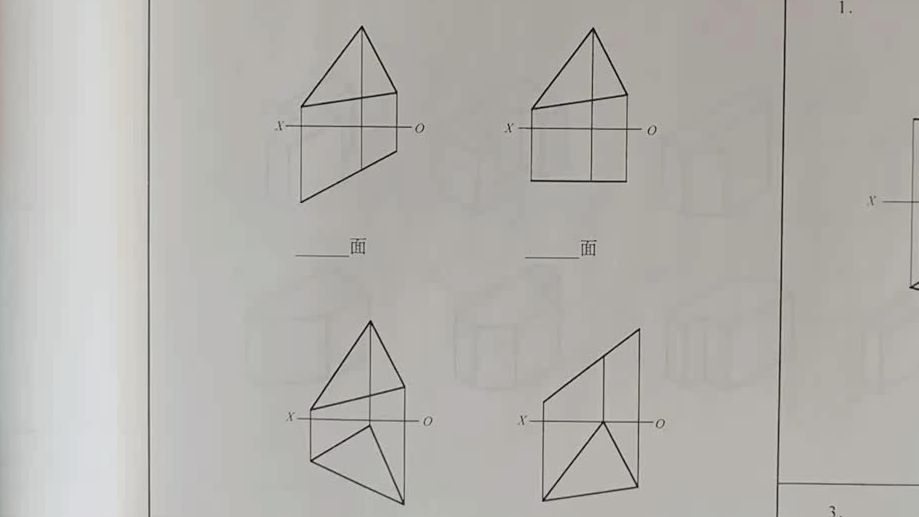 P7YE2-4平面投影的判断方法