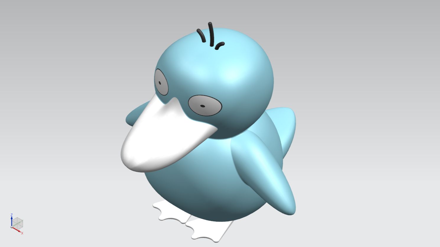     UG曲面建模教程可达鸭制作教学
