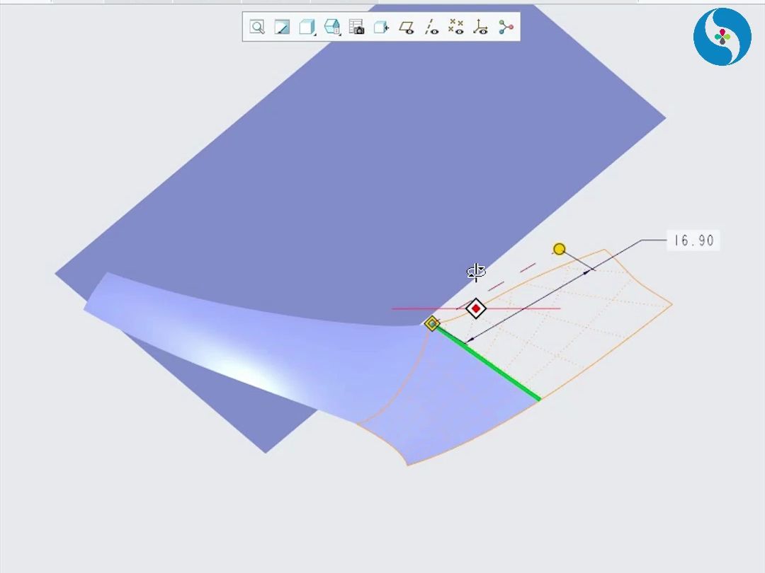     Creo曲面延伸技巧，结构与产品设计教程，一加一教育佳言老师在线教学
