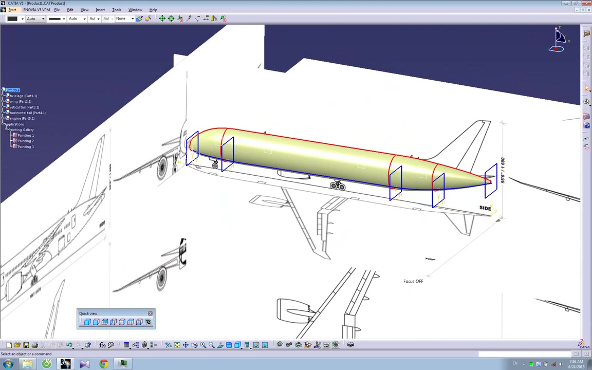 How to Design a Boeing 787 Aircraft Using Catia V5 Tutorial