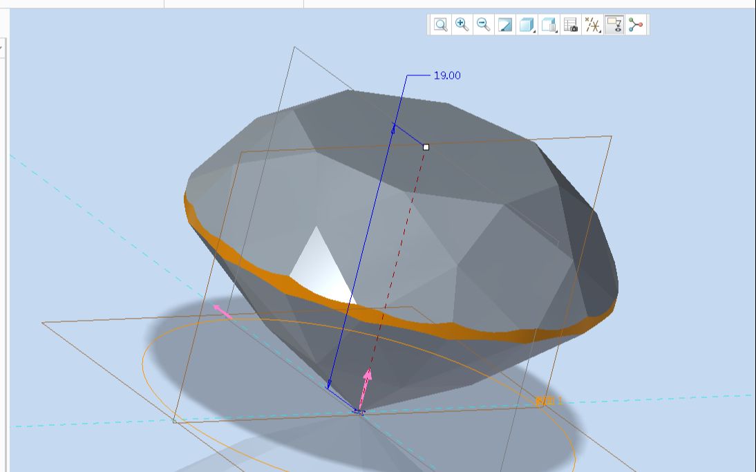 Proe与Creo制作钻石渲染与建模教程