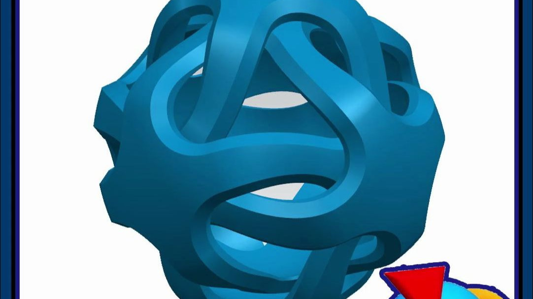 【UG建模教程】如何用UG打造一个复杂的缠绕球体模型，一起来学习他的设计思路和操作流程