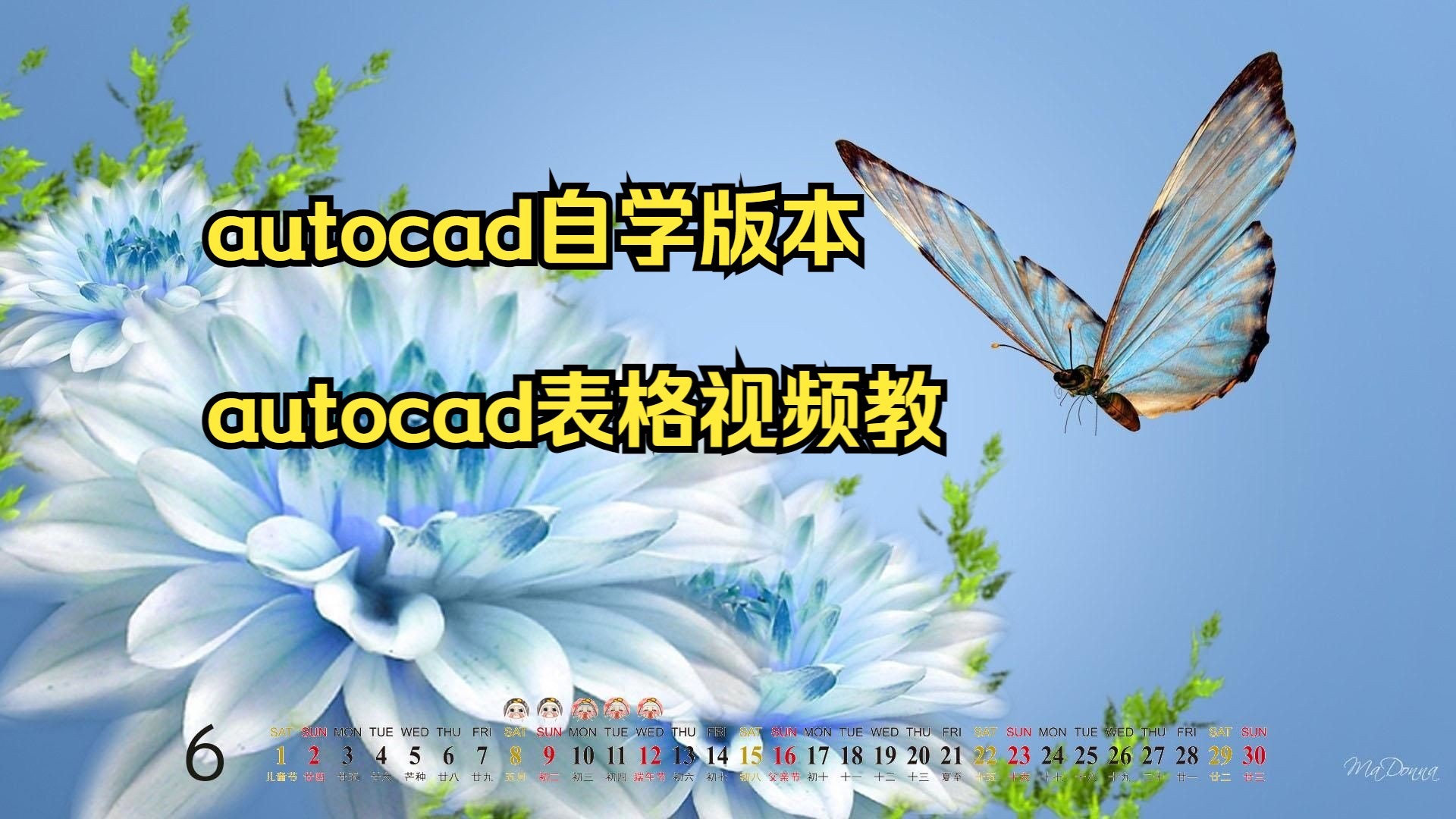     AutoCAD自学版教程 AutoCAD表格制作视频下载 苏州相城教学
