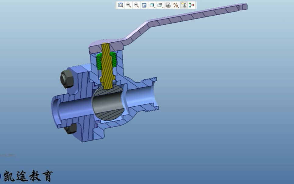 Creo 2.0剖切截面功能详解 三维建模教程 ProE视频