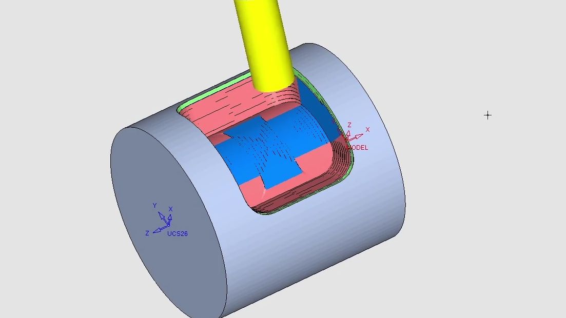 4轴联动加工与倒角效果演示