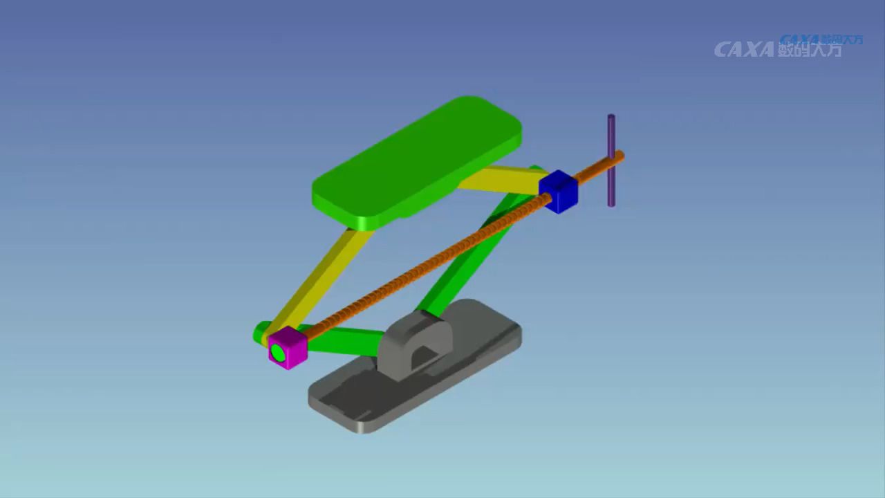     CAXA 3D实体设计：升降台装配与动画制作教程
