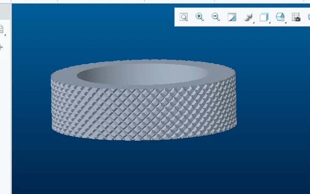 Creo滚花模型制作教程