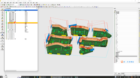     Cimatron软件实现修边刀块与排料同步加工
