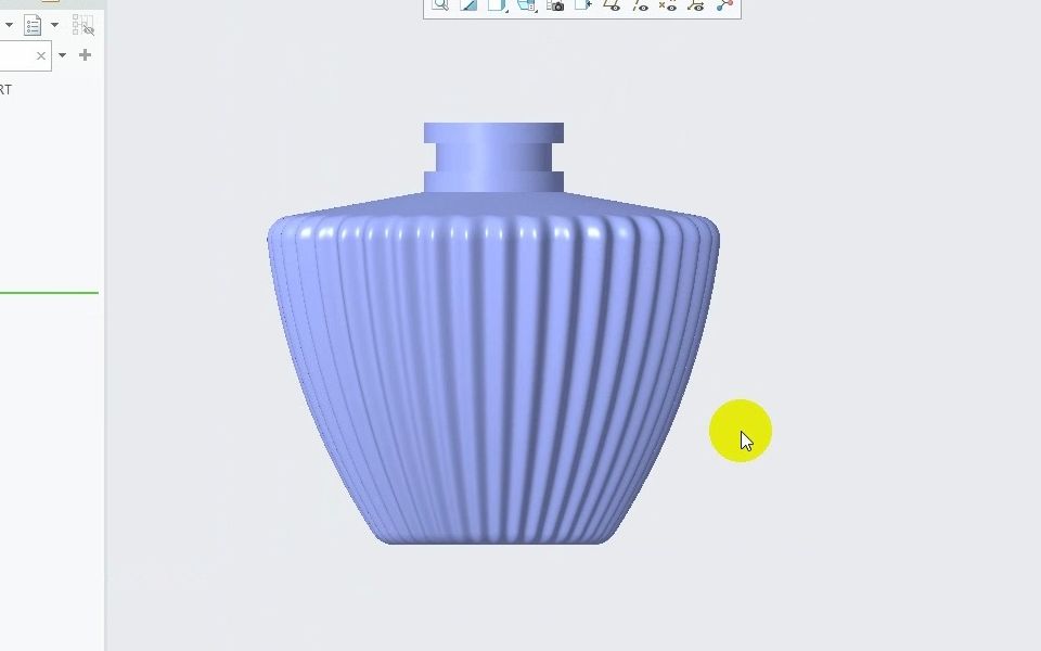 Creo快速建模花瓶，结构与产品设计教程，一加一教育迟暮老师教学课程