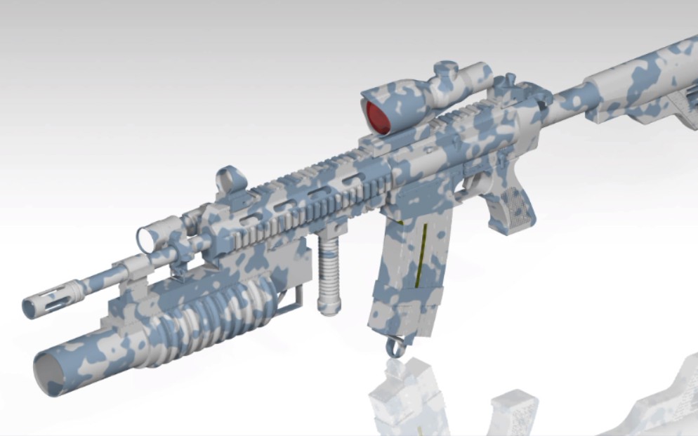 HK416榴弹发射器3D建模教程 CATIA教学