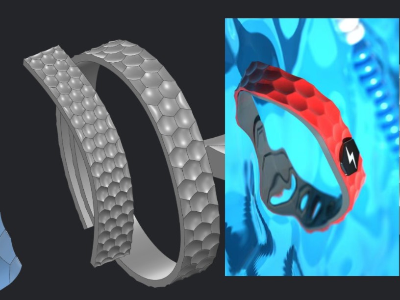 UG NX2406 算法特征 六边形凹陷纹理设计