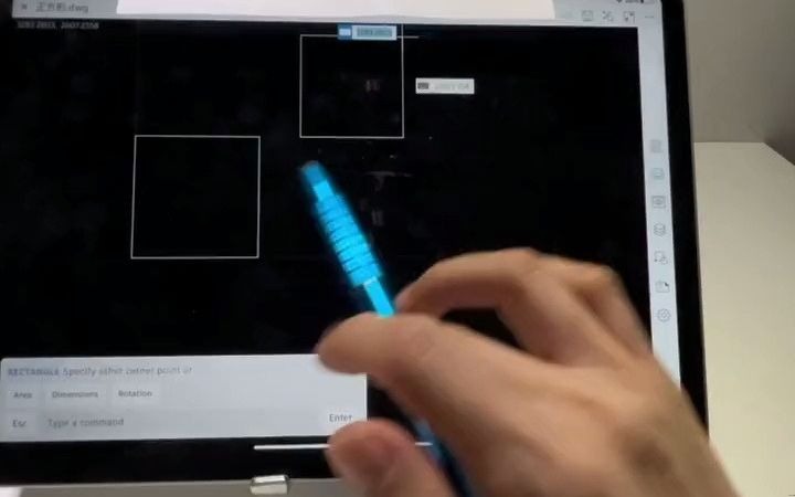 iPad Pro 2023 AutoCAD 教程 正方形绘制技巧 平板电脑使用指南
